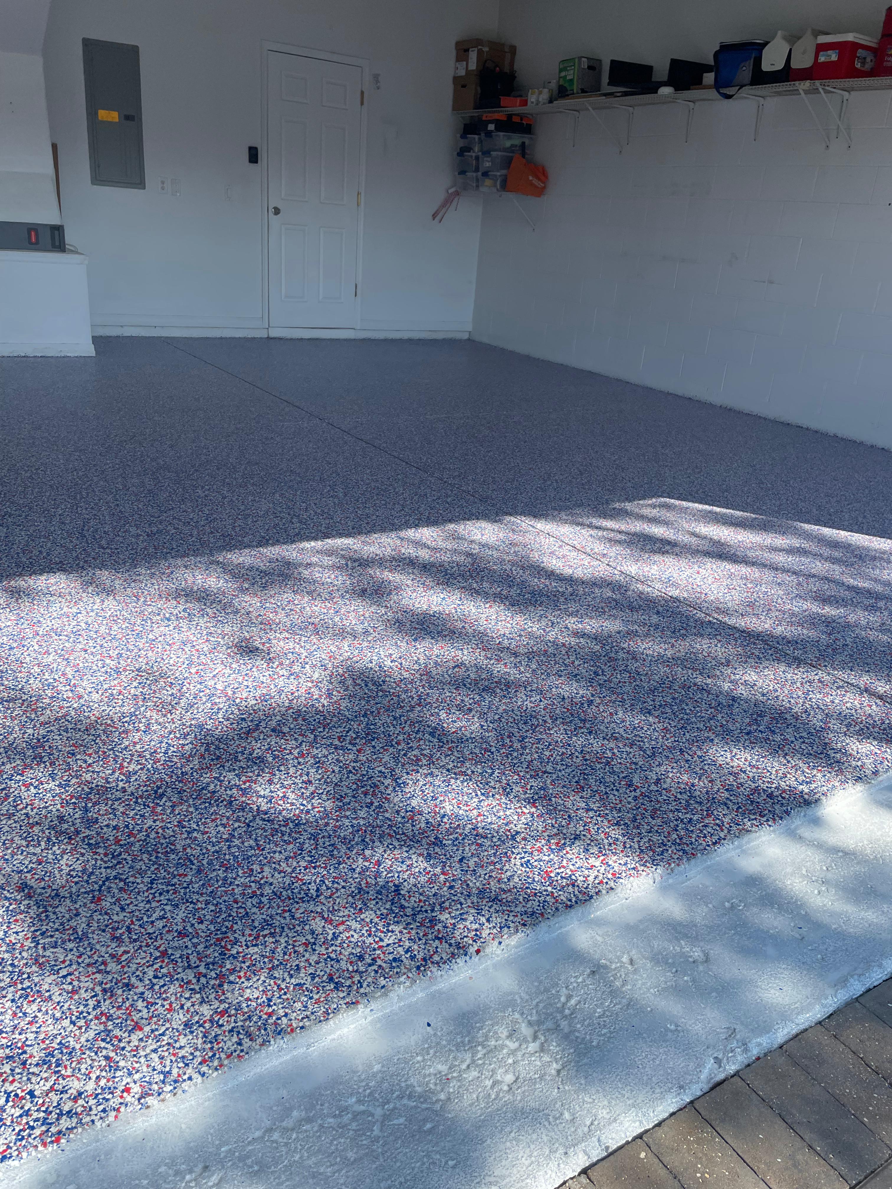 Epoxy flooring installation in Central Florida