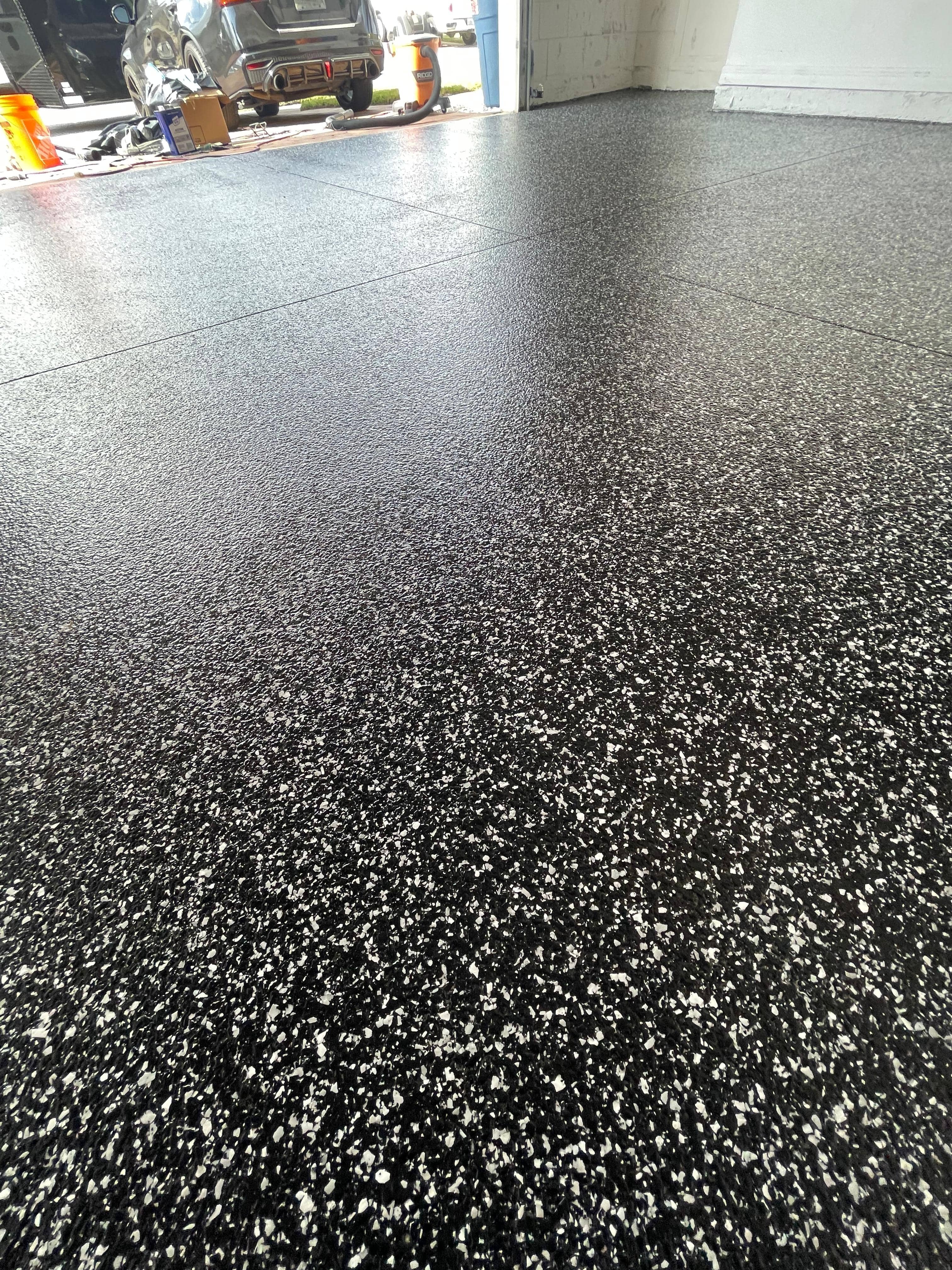 High-gloss epoxy flooring by JA Brothers