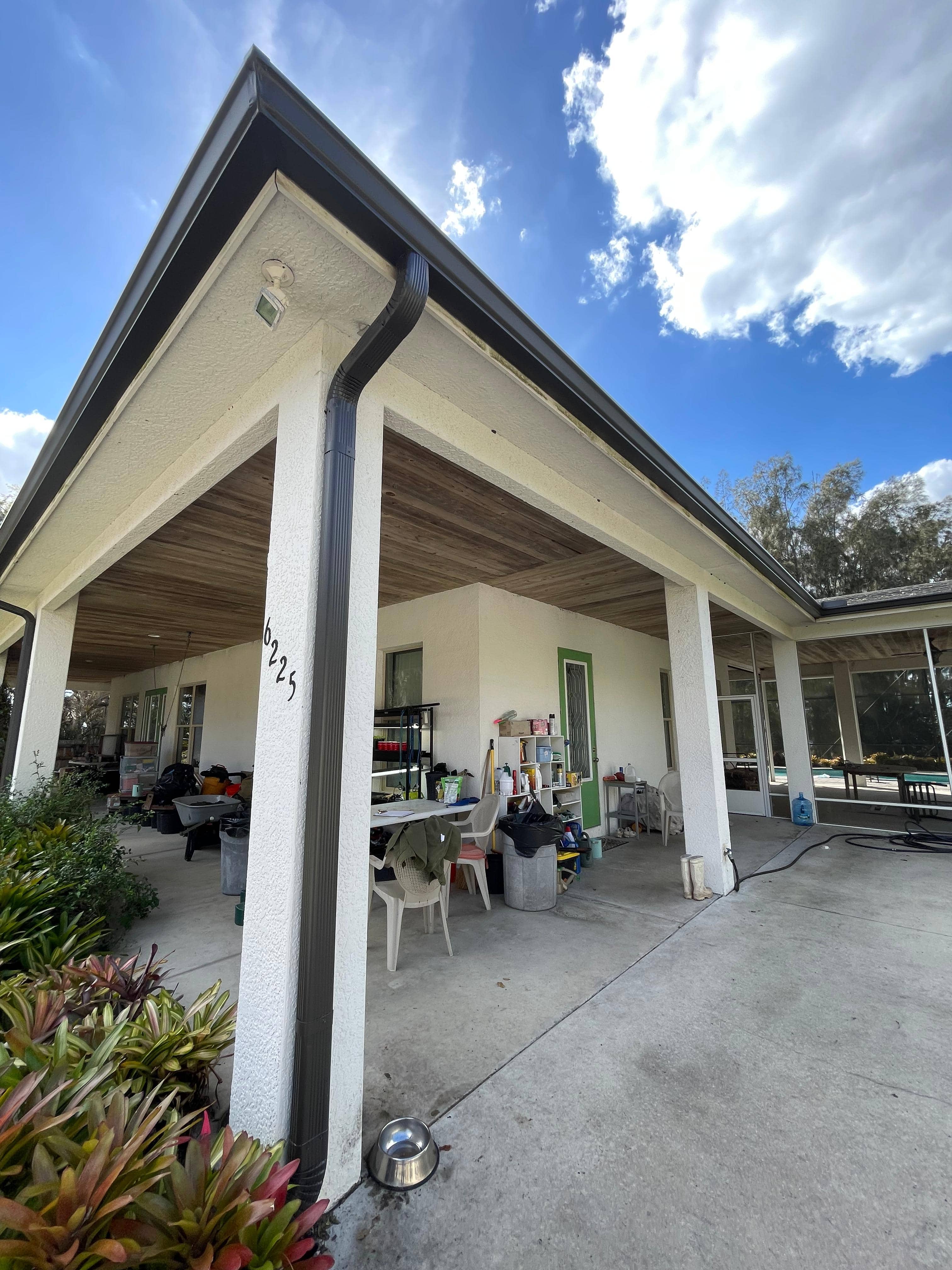 Gutter installation project in Central Florida